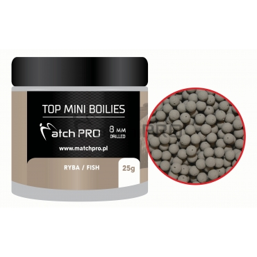 Match Pro Top Mini Boilies Drilled Fish 8mm